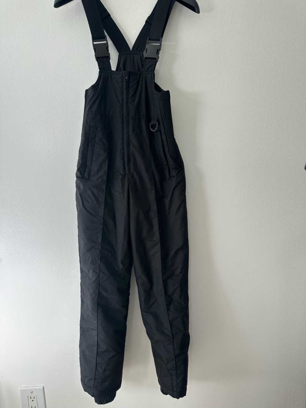 Sport Essentials Black Snow Bib Pants Waterproof Insulated Size 12 Kids Ski